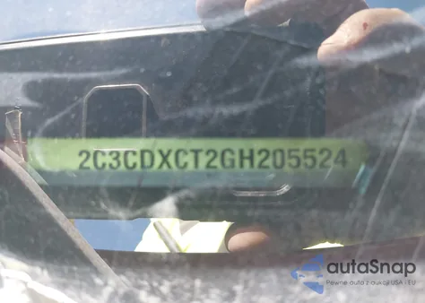 2016 Dodge Charger R/T из США, поврежденный, VIN 2C3CDXCT2GH205524